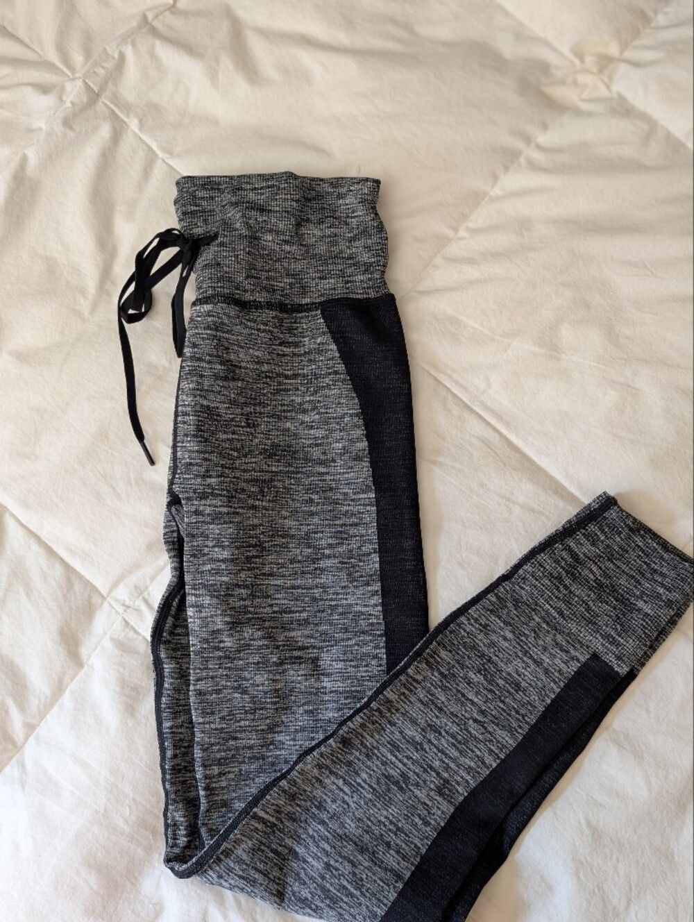 Pink Active High Waist Yoga Pants Gray Black Gym Running Workout Leggings S - Picture 1 of 7